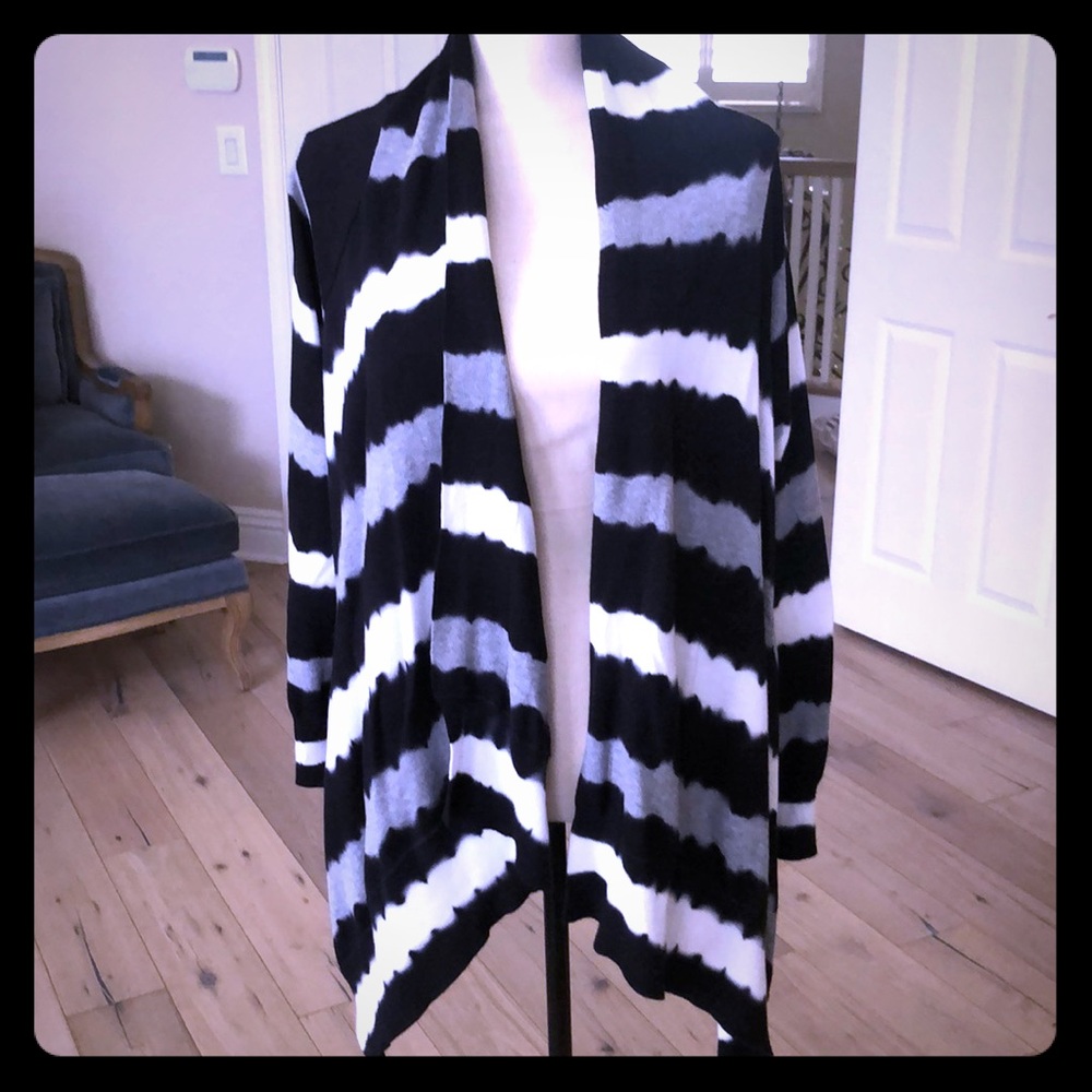 Michael Kors tie dye sweater poncho